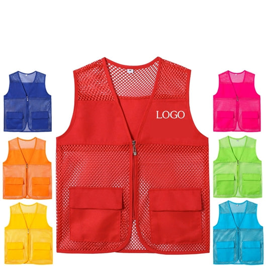 Men's Mesh Photography Work Multi-Pockets Outdoors Vest