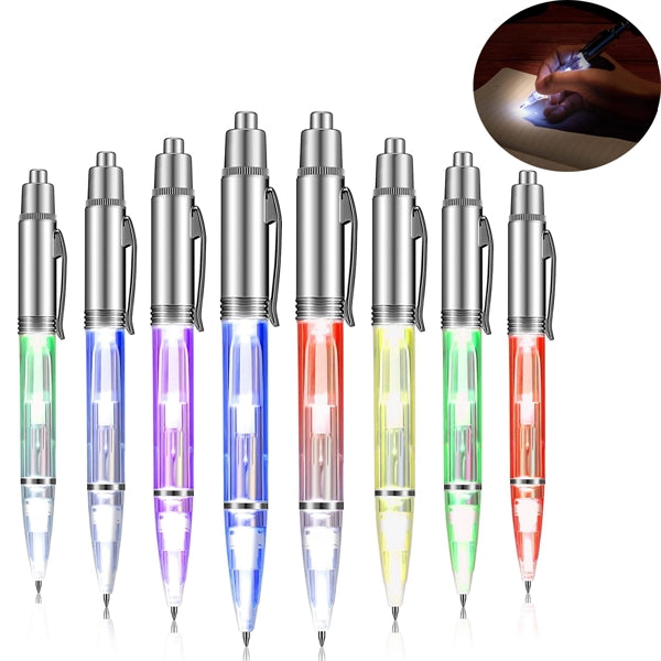 LED Flashlight Writing Ballpoint Pens