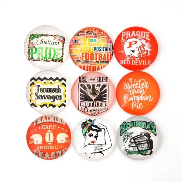 Circle Domed Refrigerator Fridge Magnets