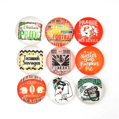 Circle Domed Refrigerator Fridge Magnets
