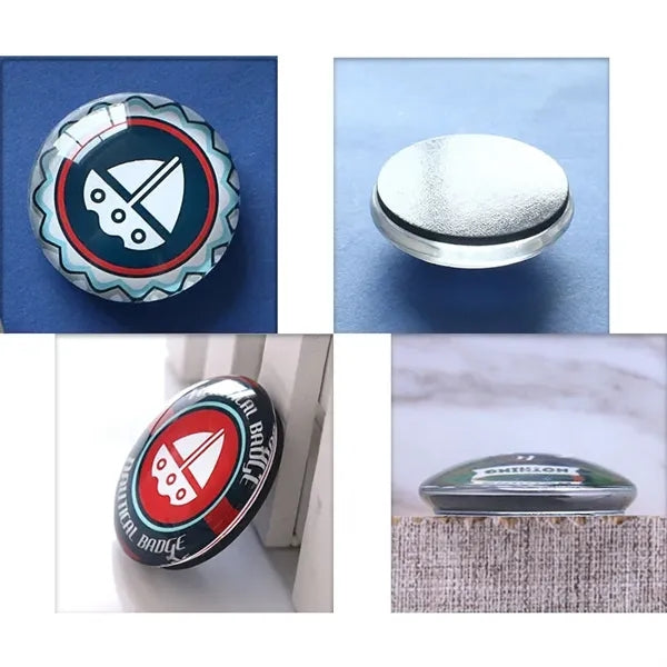 Circle Domed Refrigerator Fridge Magnets