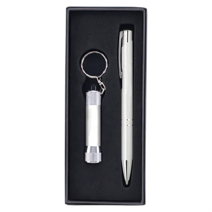 Custom Tres Chic Pen with Chroma LED Flashlight w/ Keyring