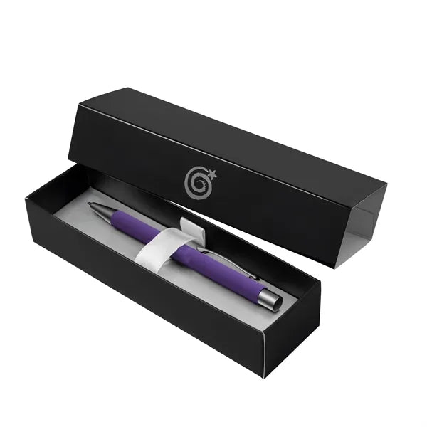 Custom Full-Color Bowie Softy Pens in Elegant Gift Box