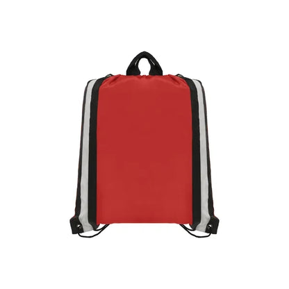 Sports Drawstring Bag with Reflective Strips