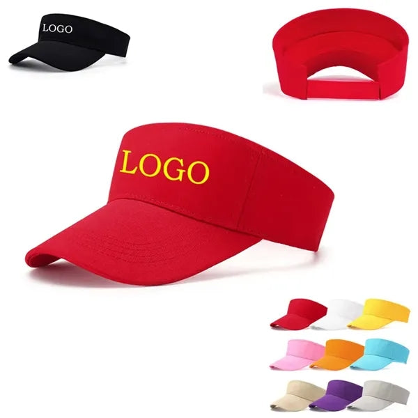 Solid Embroidered Visor