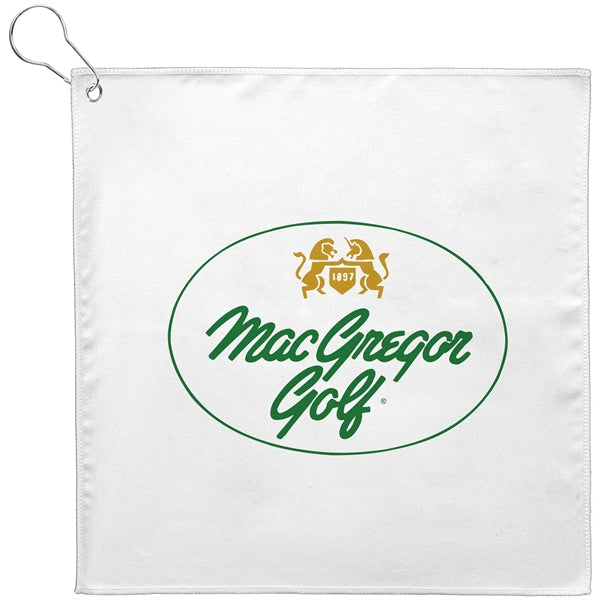 12x12 Golf Towel With Grommet - 200GSM