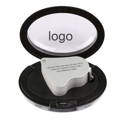 30X&60X Illuminated Jewelers Loupe Foldable