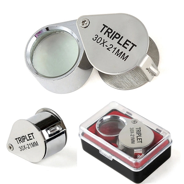 30x21 high magnification metal folding magnifier