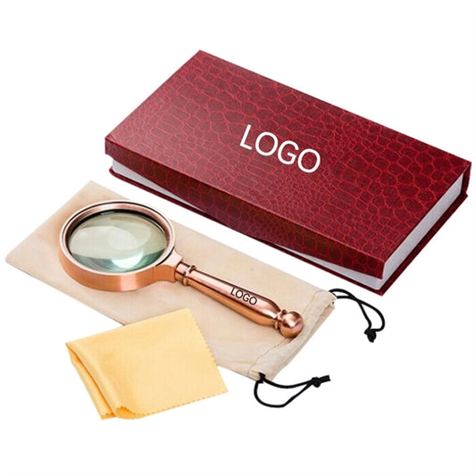 5X Handheld Magnifier with Metal Handle