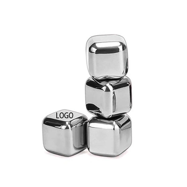 4 Piece Stainless Steel Ice Cube Set