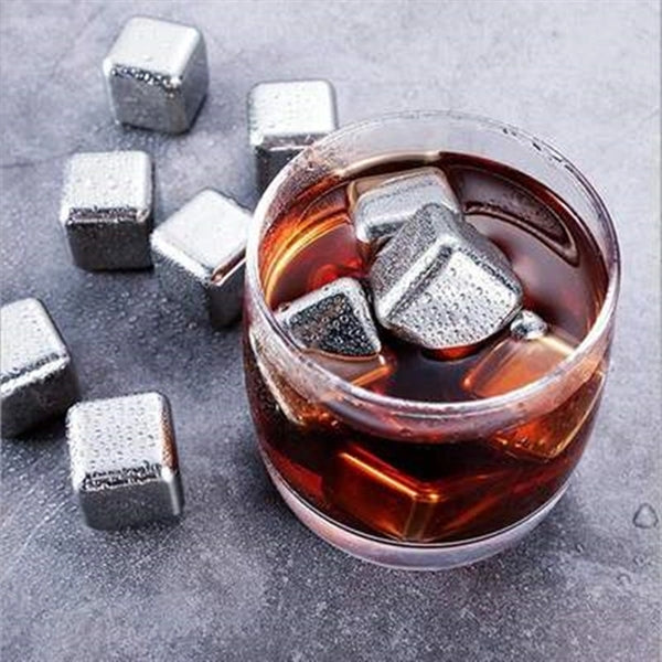 4 Piece Stainless Steel Ice Cube Set