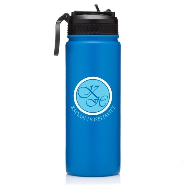 18oz.Travel Stainless Insulated Bottle w/ Lid,Straw & Handle