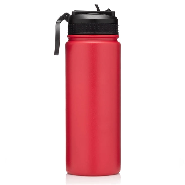 18oz.Travel Stainless Insulated Bottle w/ Lid,Straw & Handle