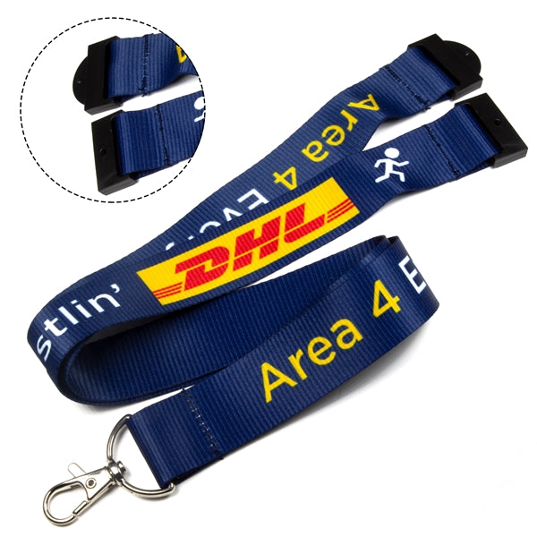 Nylon Lanyards w/ Safety Breakaway