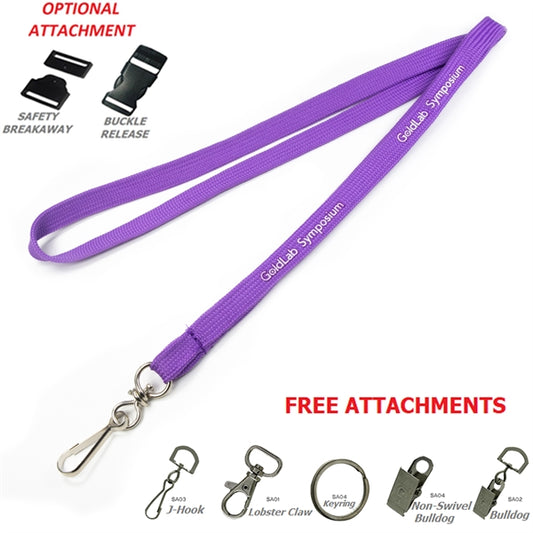 Tube Lanyard w/ Custom Logo &  Attachment Event