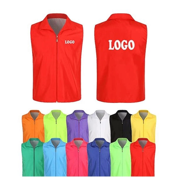 Advertising Volunteer Work Vest MOQ 2pcs