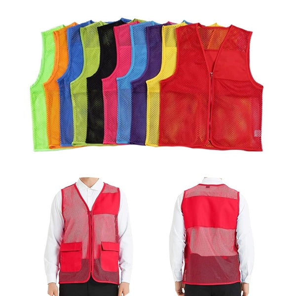 Unisex 2-Pocket Mesh Vest
