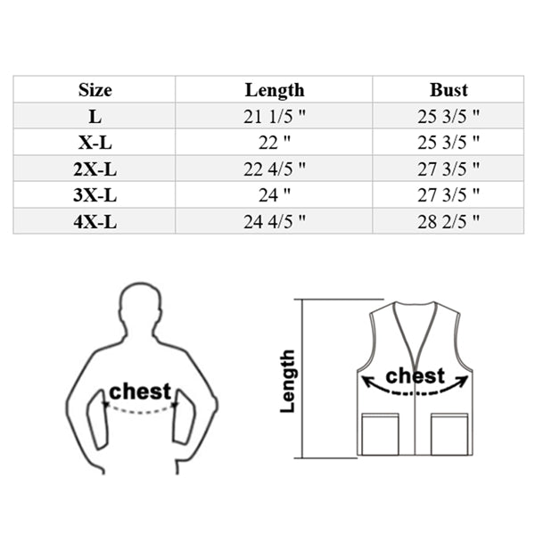 Adult Supermarket Volunteer Zipper Uniform Vest