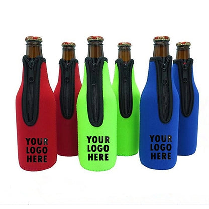 Beer Bottle Insulator Sleeves Cooler with Zipper