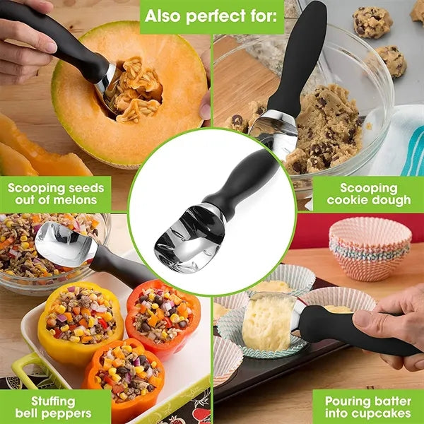 Ice Cream Scoop with Soft Grip Handle