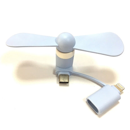 2 in 1 Mini USB Cellphone Fan