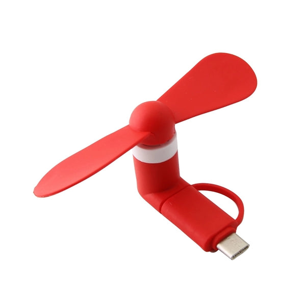 2 in 1 Mini USB Cellphone Fan