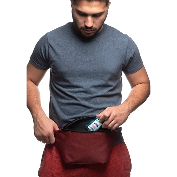 Travel Fanny Pack w/ Zippered Compartment & Buckle Closure