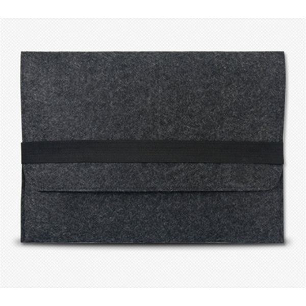 Felt Laptop Sleeve w/ Flip Closure & Three Compartments