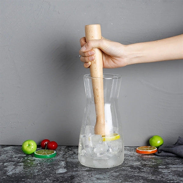 9.8" Wood Cocktail Muddler Ice Crusher