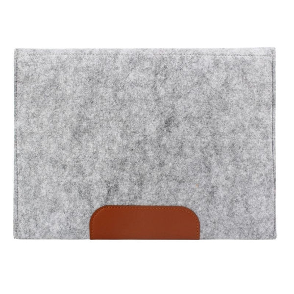Clamshell Felt Laptop Sleeve w/ Two Compartments