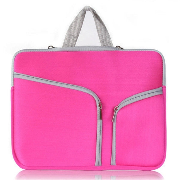 Neoprene Laptop Sleeve w/ 3 Zipper Compartments & Handle