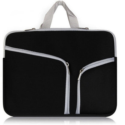 Neoprene Laptop Sleeve w/ 3 Zipper Compartments & Handle