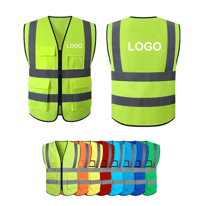 High Visibility Safety Vest with Reflective Strips