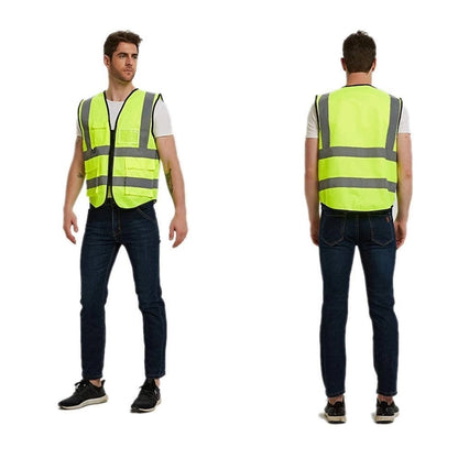High Visibility Safety Vest with Reflective Strips
