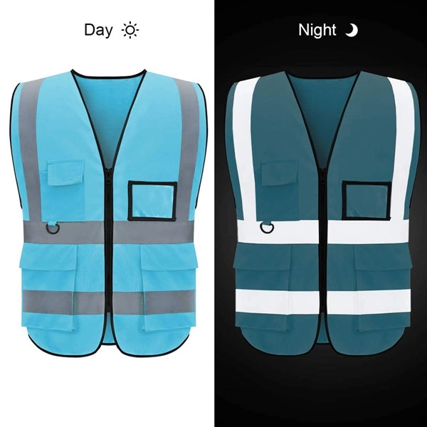 Reflective Safety Vest with Pockets