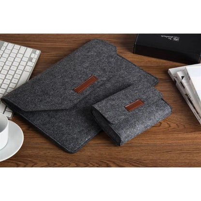 Two-in-One Felt Laptop Sleeve w/ Velcro Closure & Kit Box