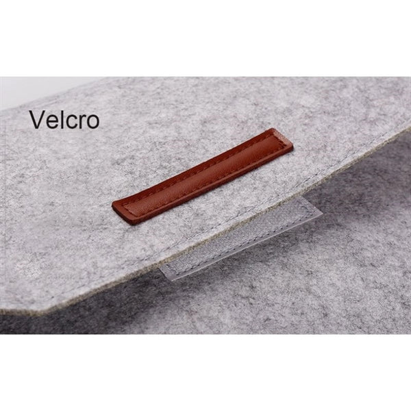 Two-in-One Felt Laptop Sleeve w/ Velcro Closure & Kit Box