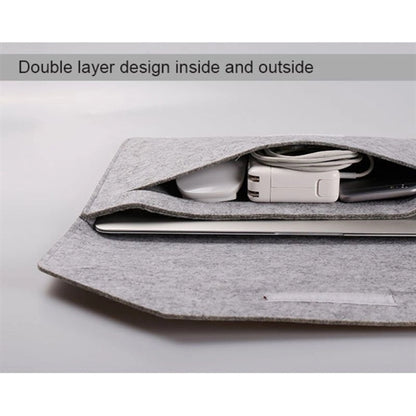 Two-in-One Felt Laptop Sleeve w/ Velcro Closure & Kit Box