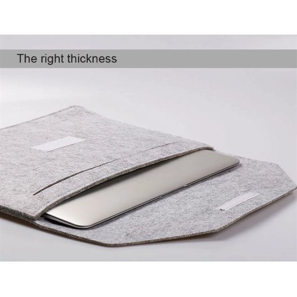 Two-in-One Felt Laptop Sleeve w/ Velcro Closure & Kit Box