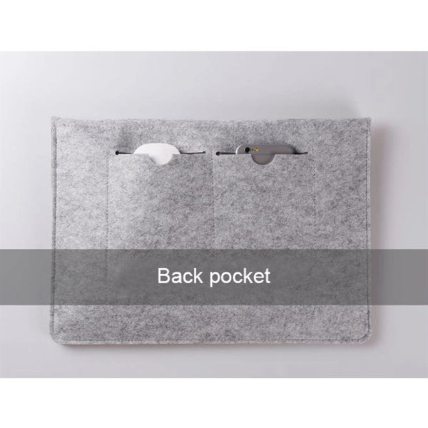 Two-in-One Felt Laptop Sleeve w/ Velcro Closure & Kit Box