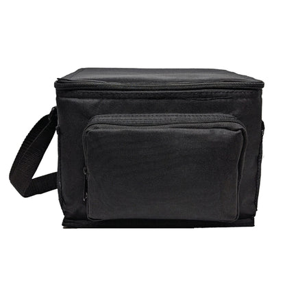 600D Polyester 6-Pack Cooler w/Side Pockets & Pouch