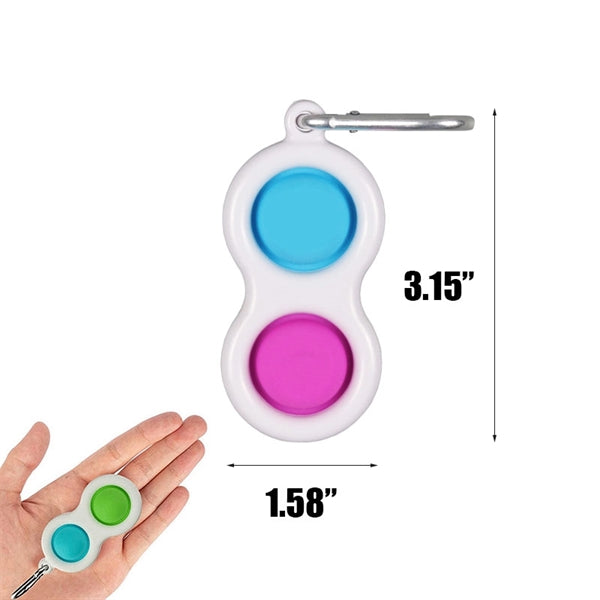 Fidget Simple Dimple Keychain Stress Relief Hand Toys