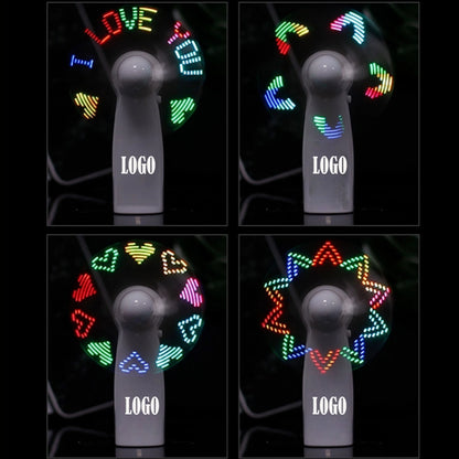 Custom Logo Programming Flashing Mini Fan