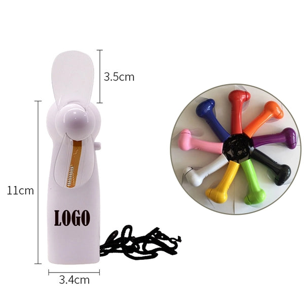 Custom Logo Programming Flashing Mini Fan