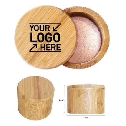 Bamboo Salt Box with Magnetic Swivel Lid