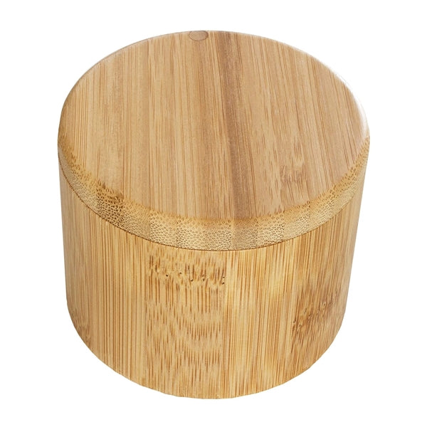 Bamboo Salt Box with Magnetic Swivel Lid