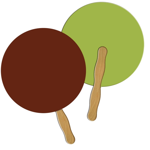 Full Color Round Paper Hand Fan