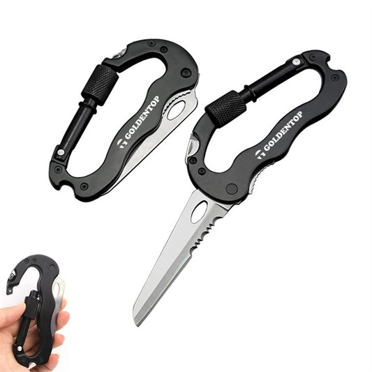 Foldable 4 in 1 Multi-tool Carabiner Pocket Knife