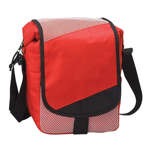 Compact Can Cooler Bag w/ Pockets & Shoulder Strap