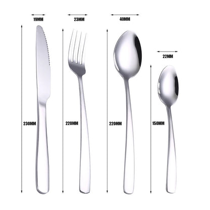 4PCS Stainless Steel #304 Cutlery Set